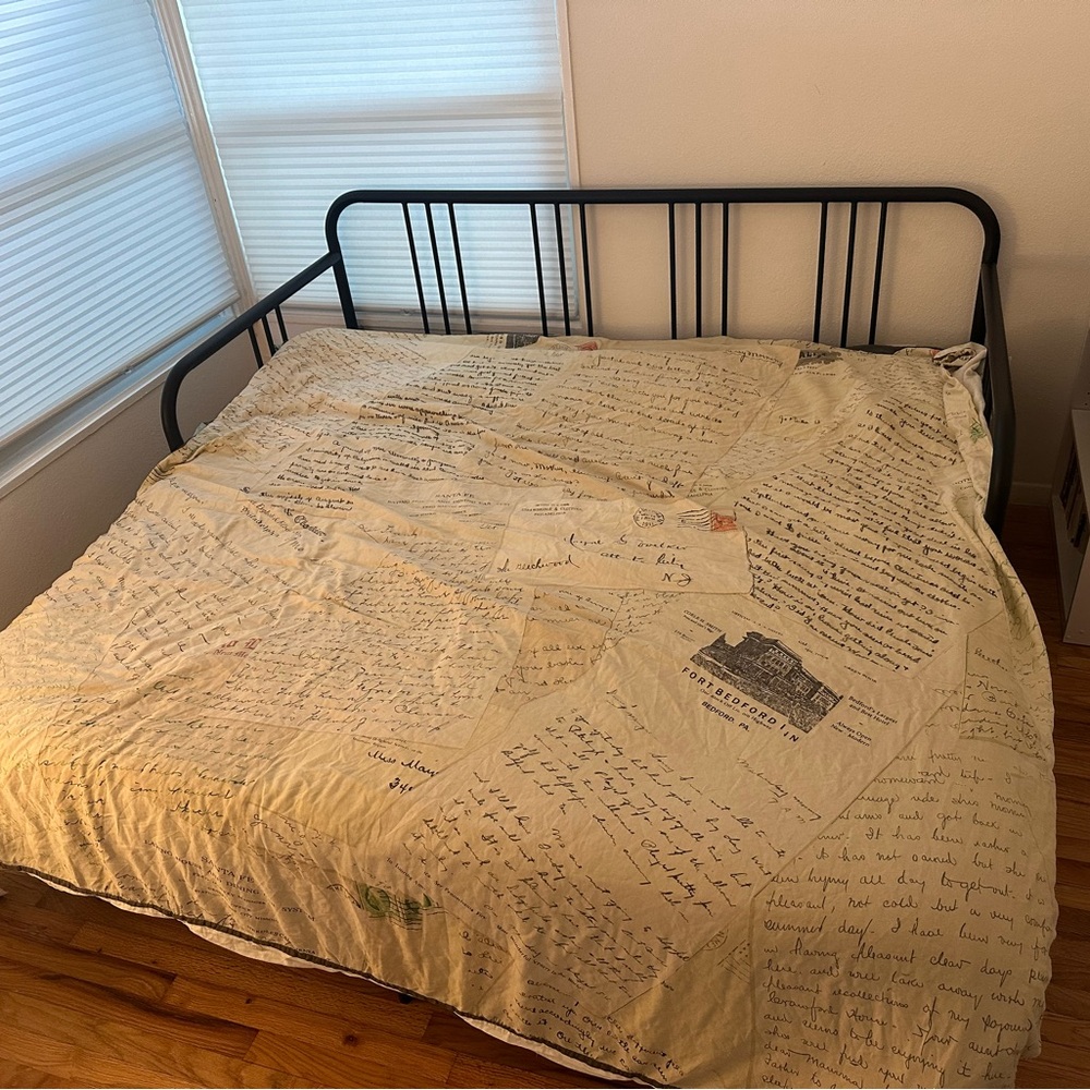 Anthropologie “Love Letters” Duvet Cover (Queen)